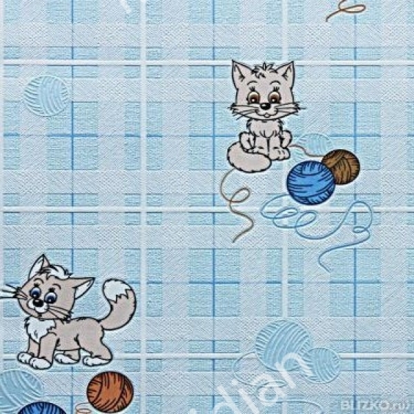 Виниловые обои 742-03 Котята